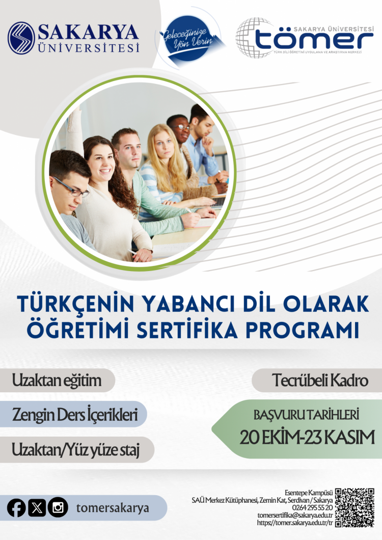 Türkçenin Yabancı Dil Olarak Öğretimi Sertifika Programı (YTO)